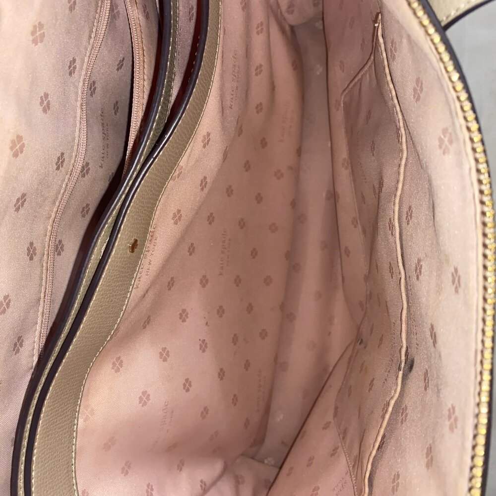 Kate Spade Beige Saffiano Leather Tote - Picture 11 of 11